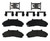 Disc Brake Pad Set (BKCZ-D0652)