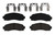 Disc Brake Pad Set (BKCZ-D0833)