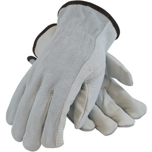 Regular Grade Top Grain/Shoulder Split Cowhide Leather Driver's Glove - Keystone Thumb (Per DZ)