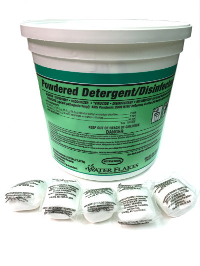 Powdered Detergent/Disinfectant Cleaning Pods