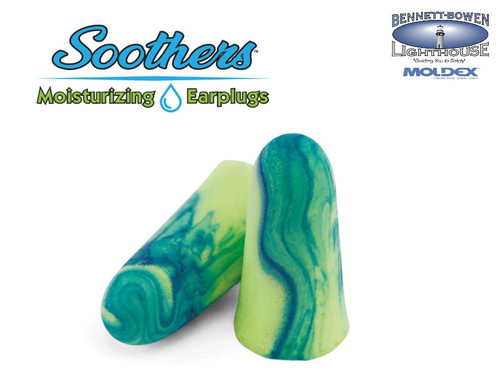 Soothers™ Moisturizing Disposable Earplugs – NRR 33dB