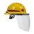 Pictued as an example.  Hard hat and faceshield are NOT included and must be ordered separately