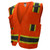 ANSI Class 2 Surveyor Style Safety Vest - Orange
