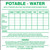 Potable Water Cooler Label (Per PK)