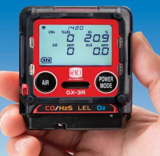 GX-3R gas detector. The worlds smallest 4 gas monitor