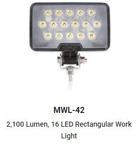 Rectangular 16LED Work Light 