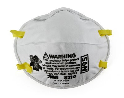 8210 N95 Respirator, (Per Bx)