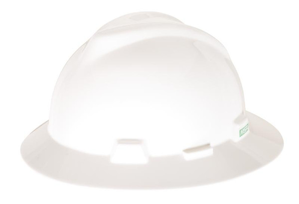 V-Gard® Full Brim Hat w/ Fas-Trac Suspension - White