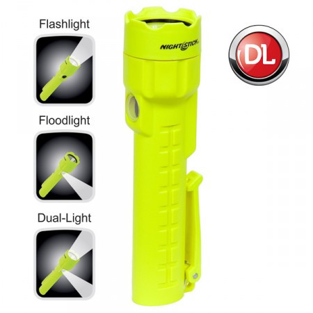 Night Stick - Intrinsically Safe Dual-Light Floodlight/Flashlight 120-240 Lumens