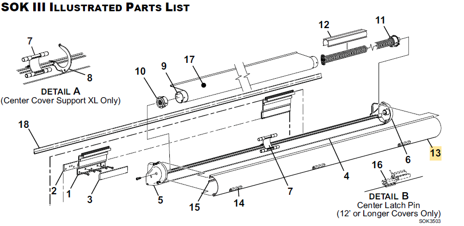 Carefree RV R001169PBLK-088 SOKIII Front Cover Assy - Black