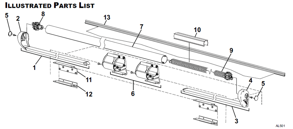 Carefree RV HI1120000TN Alpine Assy, 112"- WHT/WHT