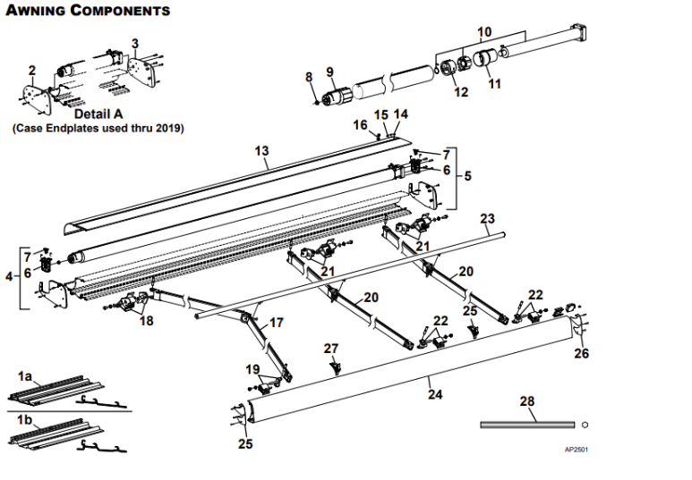 Carefree RV ZJ22ATJV12PLLI APEX 2S RM Assy, 22',0" - 4608,PBL,12,MLD,WB