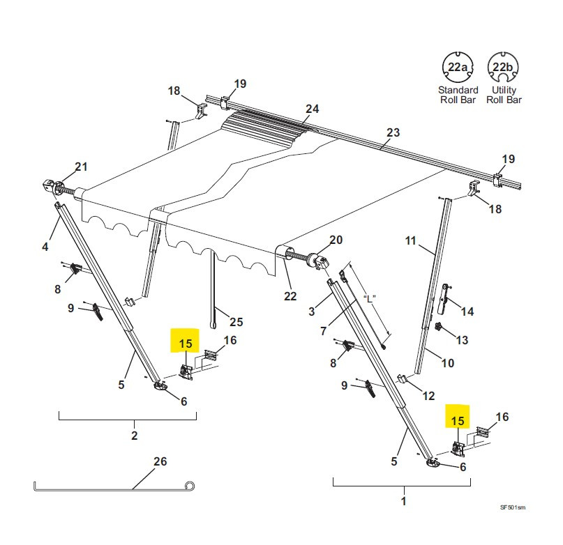 Carefree RV 901019 Fiesta Planogram BTM BKT - Black