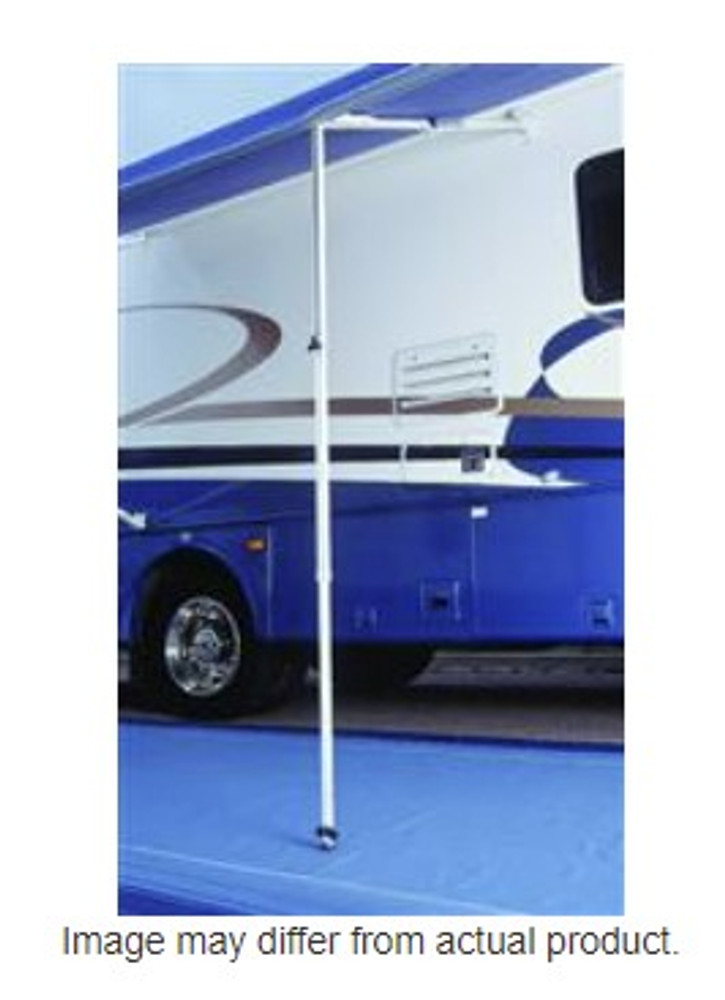 Carefree RV 902865WHT Rafter VI Arm Assembly With Ground Support And Auto Support Cradle; White/ White Castings