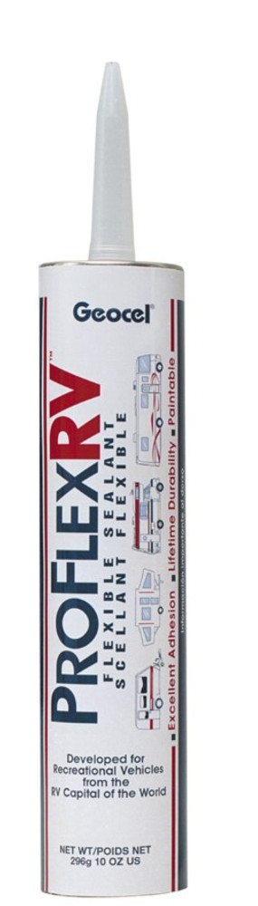 Pro Flex GC28128 Roof Sealant 10 Ounce ; Pro Flex RV - Crystal Clear