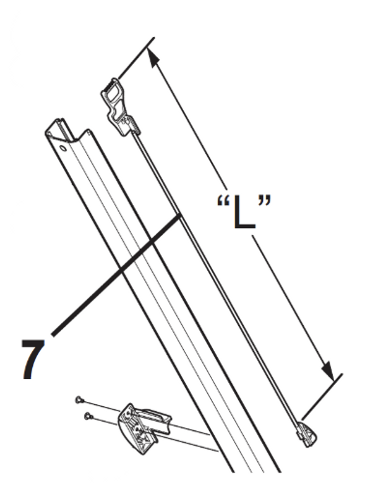 Carefree RV R012803-405 Awning Remote Lock 41.5"L Monaco - White 