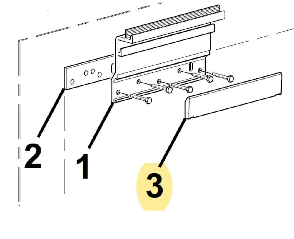 Carefree RV R001151WHT Awning Deflector Mount Bracket - White