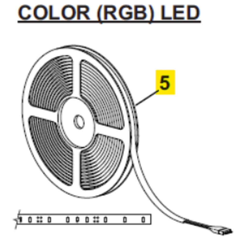 Carefree RV R060733-002 Awning RGB LEDs, 16’ light strip, with 26" lead
