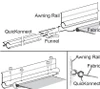 Carefree RV  R001792-240 Latitude Awning Rail Adapter - Aluminum