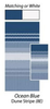 Carefree RV JU218E00 Awning Canopy Replacement Fabric - 21' Awning- Ocean Blue Dune Stripe Vinyl - No LED