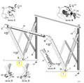 Carefree RV TAJVAPHW Compass Awning Arm Set - Adjustable Pitch - Black