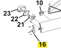 Carefree RV R041353-231 Awning Lead Rail End Plate, LH - Satin