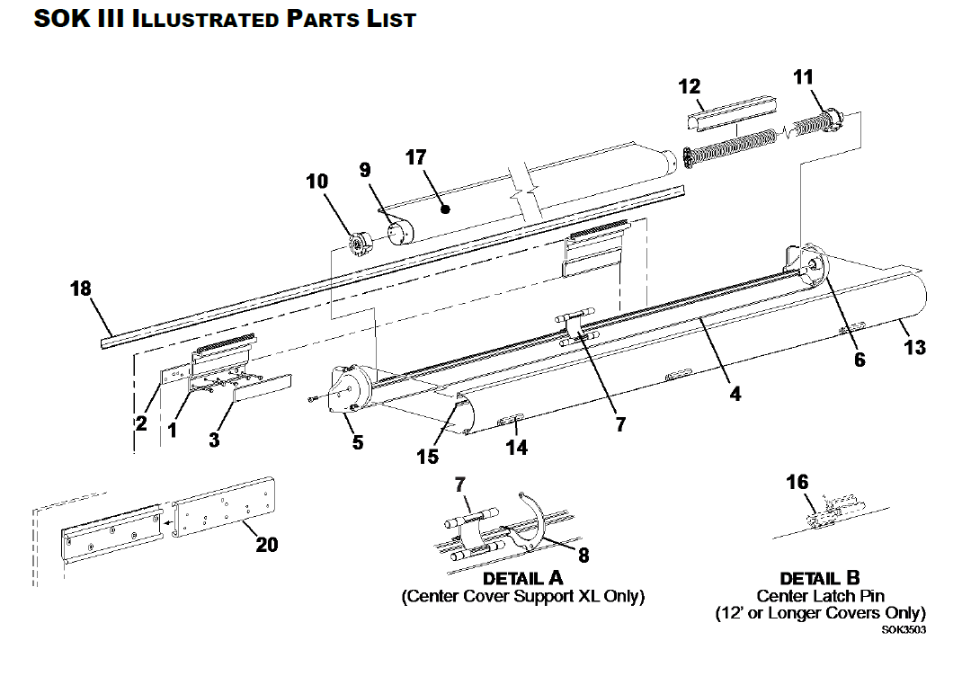 Carefree RV UP118AGJV Complete SOKIII Awning Assy, 118" - BLK Acrylic BLK HW
