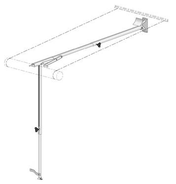 Carefree RV 902866 Awning Rafter VI Arm - Black