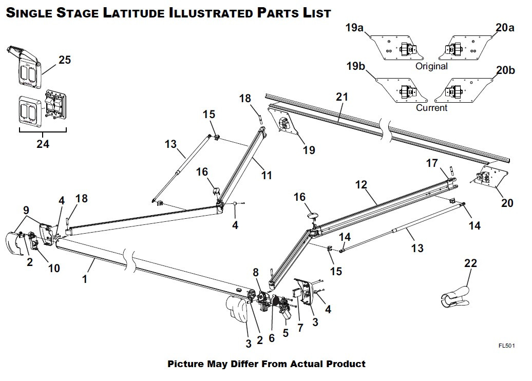 Carefree RV GW216006EBAW Latitude Awning Assy, 18'- BKSF