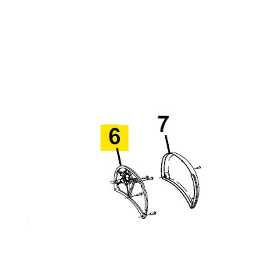 Carefree RV R037516-001 Freestyle RM Awning Case Endplate, RH