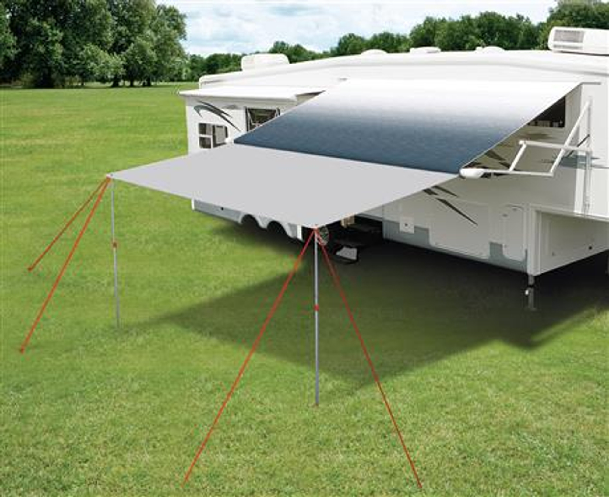 Carefree Rv Awning Extension Panel Uu2008 Canopy Extension Gray
