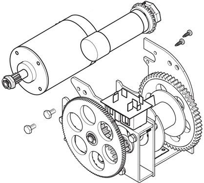 Forest River P92001 Pop-Up Camper 12V Motorized Winch Assembly With Tray & Cover – Complete Replacement Kit