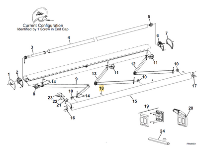 Carefree RV R001691 Freestyle RM Lead Rail Guide Kit (PKG 4)