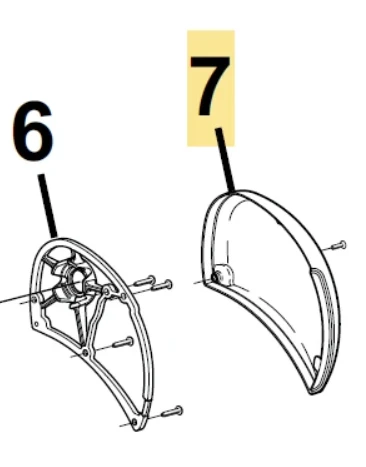 Carefree RV R037518-005 Freestyle RM Endcap Assy, RH - White