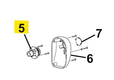 Carefree RV R001623 Freestyle WM Roller Tube Endplug, RH