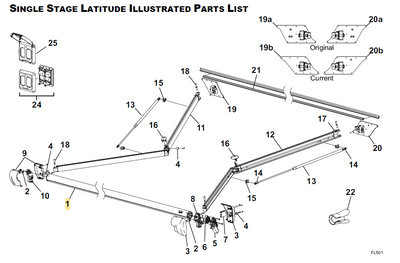 Carefree RV R001782-216 Awning Roller Tube Only 