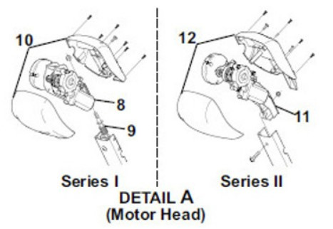 Carefree RV R001326WHT Travel'R Awning Motor Assembly Kit - White
