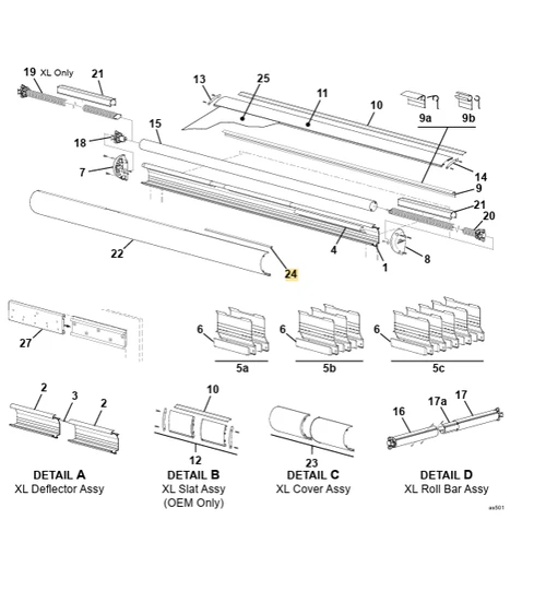 Carefree RV R001562 Front CVR Bumpers - QTY 4