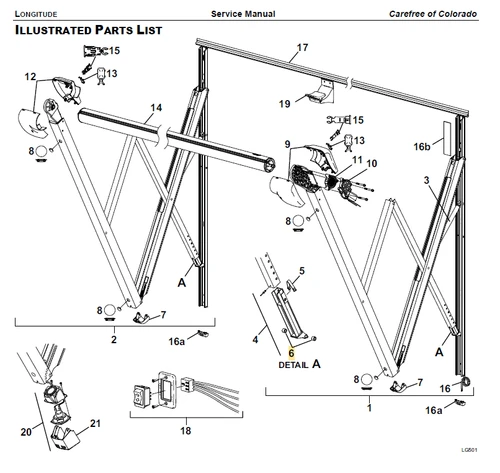 Carefree RV R001840 Roller Replacement Kit