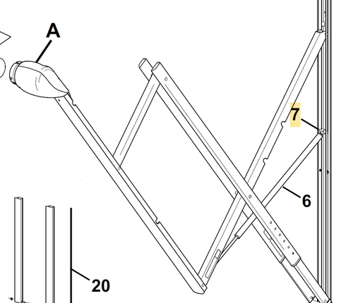 Carefree RV R001576 Travel'R Awning Shock Hardware Kit