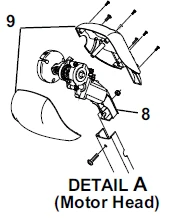 Carefree RV R001329WHT Travel'R Awning Idler LH Cover Kit - White