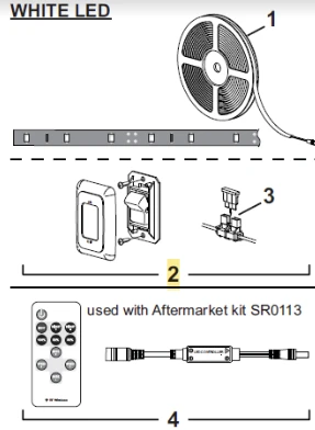 Carefree RV SR0101 Awning LED Switch Kit