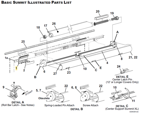 Carefree RV R001150BLK Awning Deflector Mount, Short Bracket