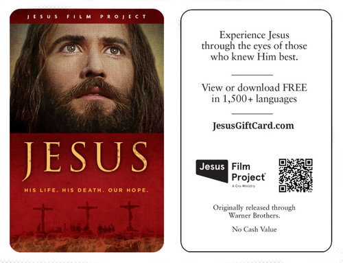 "Jesus" Film Cards in English (100 Pack)