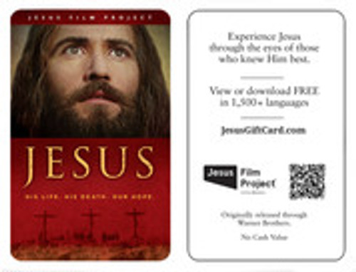 JESUS FILM STREAMING CARDS -  CHOOSE FROM MULTIPLE PACKS 100-300-500-1000