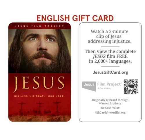 200 - JESUS GIFT CARDS in English. BUY 200 CARDS AND GET 100 CARDS  FREE!! 