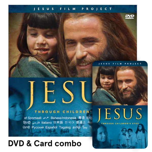 SPECIAL  "Story of Jesus Through the Eyes of Children" 24 Language Edition DVD Special (C1L),  50 DVDS PLUS  100 CHILDREN STEAMING CARDS