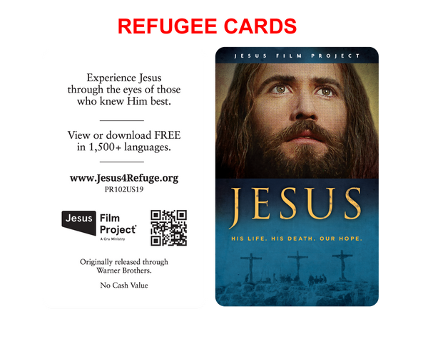 Refugee "JESUS" Gift Cards - 100 Pack