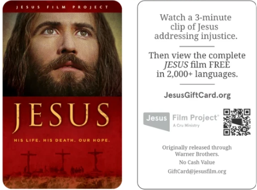 JESUS FILM STREAMING CARDS - BUY 2 GET 1 FREE