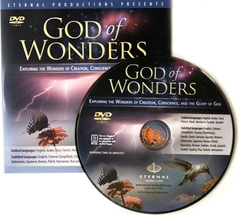GOD OF WONDERS 5-10-25-100 PACKS QUICK SLEEVE + 25 FREE JESUS FILM